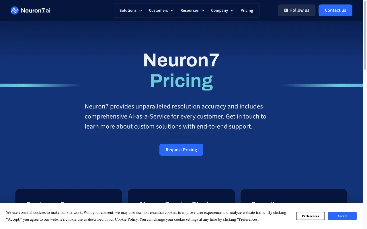 Neuron7.ai — pricing page