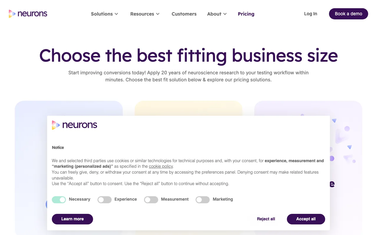 neuronsinc.com — pricing page