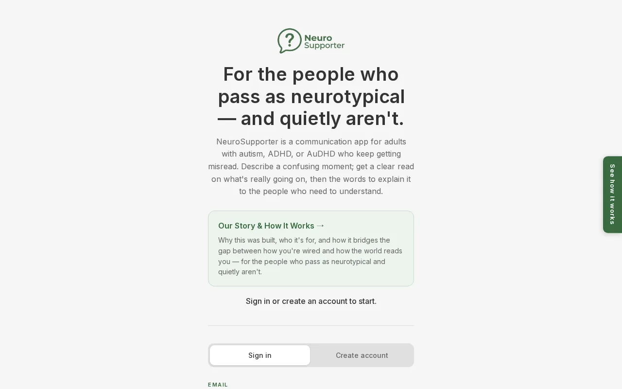 NeuroSupporter — preview screenshot
