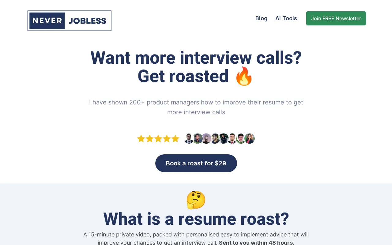 Never Jobless — preview screenshot