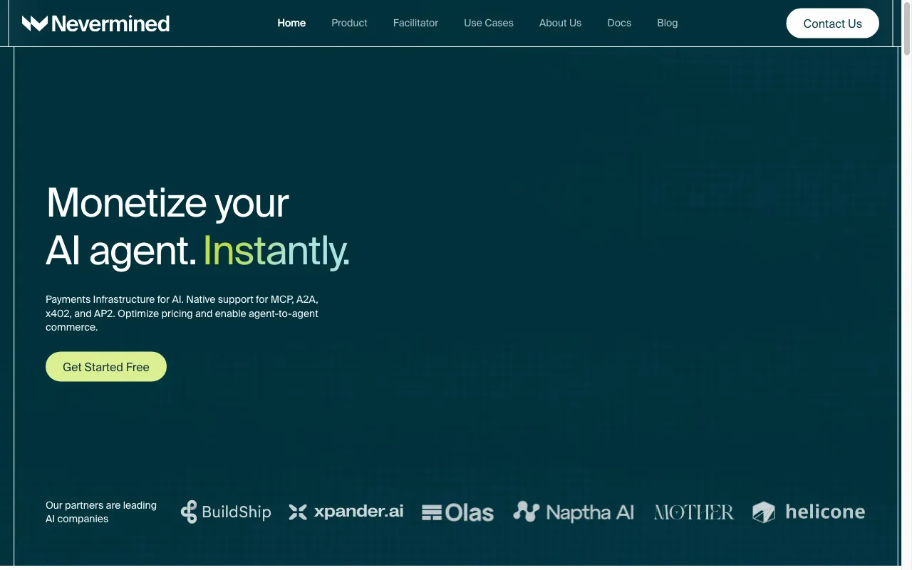 Nevermined — preview screenshot