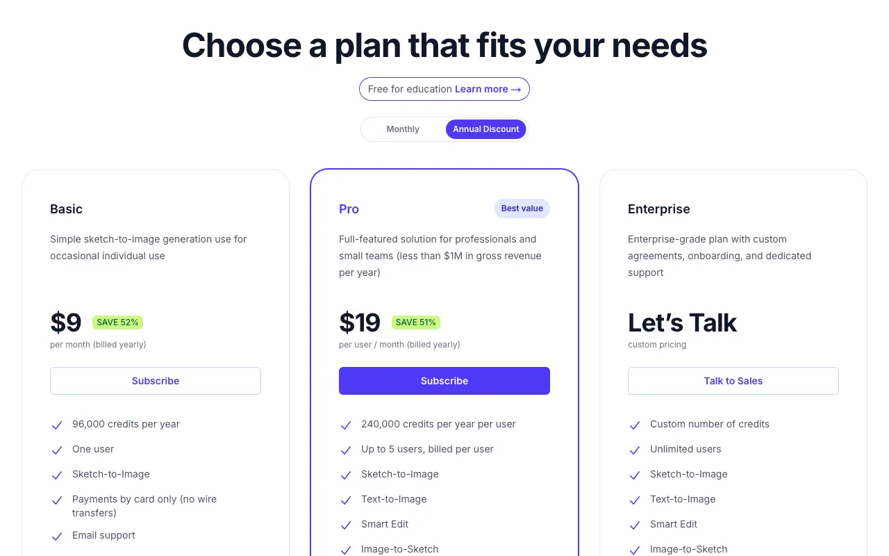 NewArc.ai — pricing page