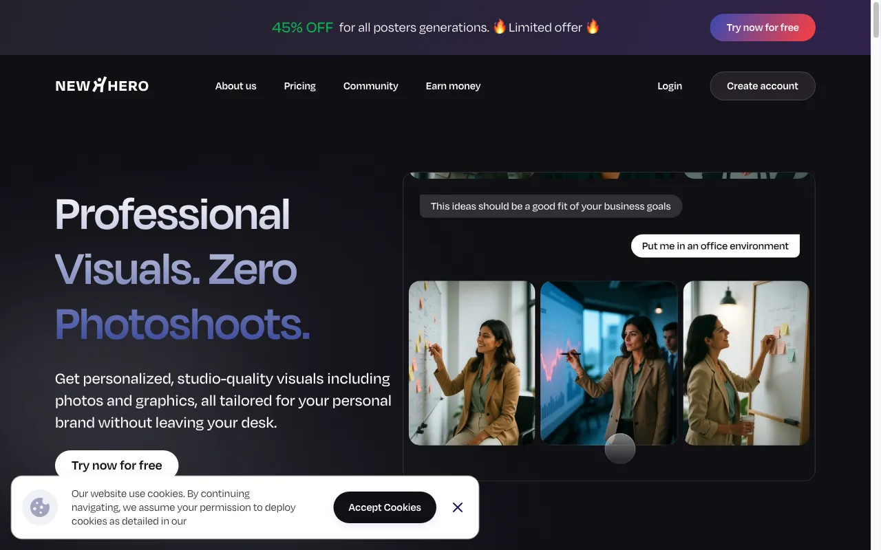 NewHero — preview screenshot
