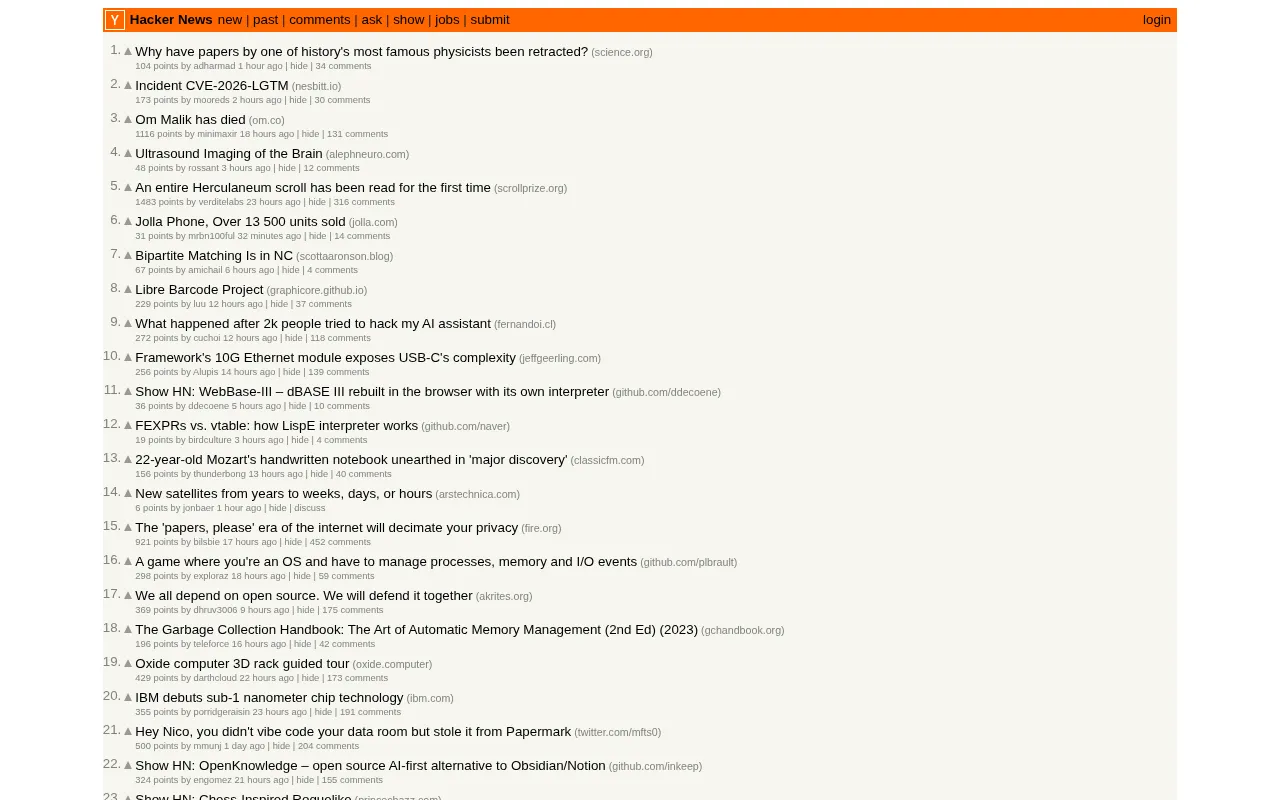 News — preview screenshot