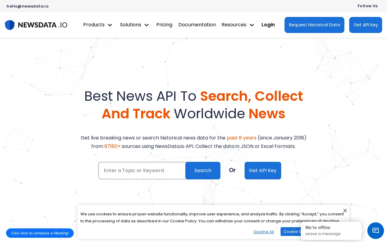 Newsdata.io News API — preview screenshot