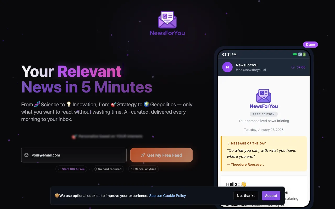 NewsForYou — preview screenshot