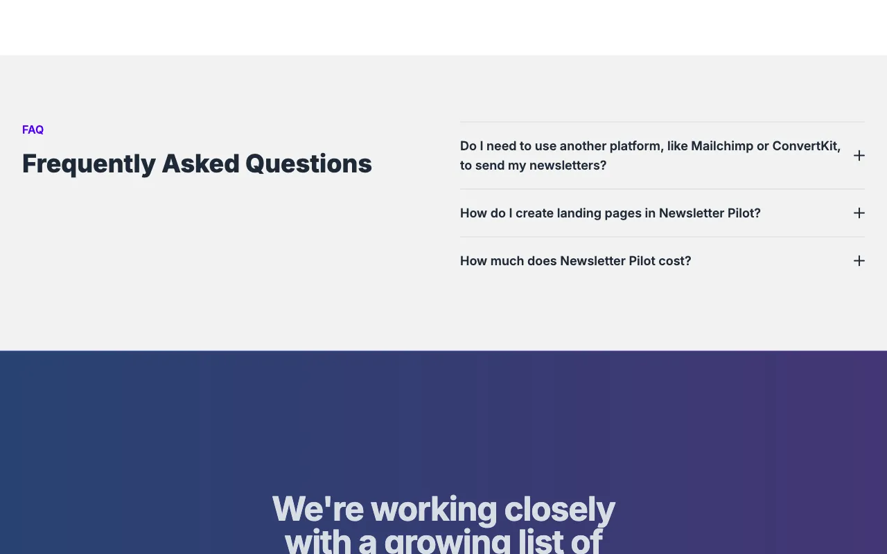 Newsletter Pilot — pricing page