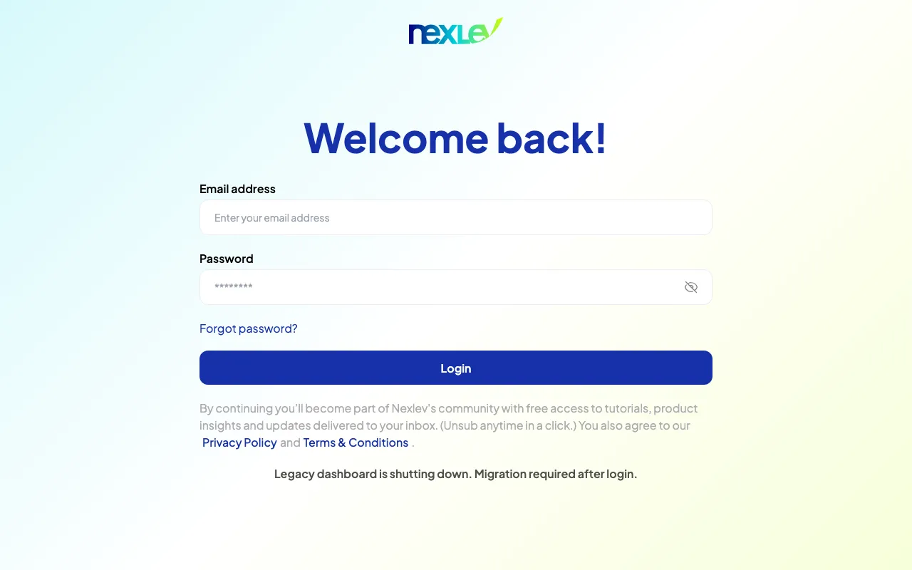 Nexlev — preview screenshot