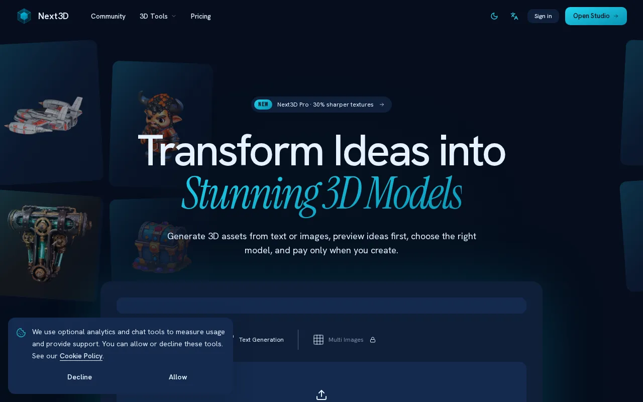 Next3D — preview screenshot