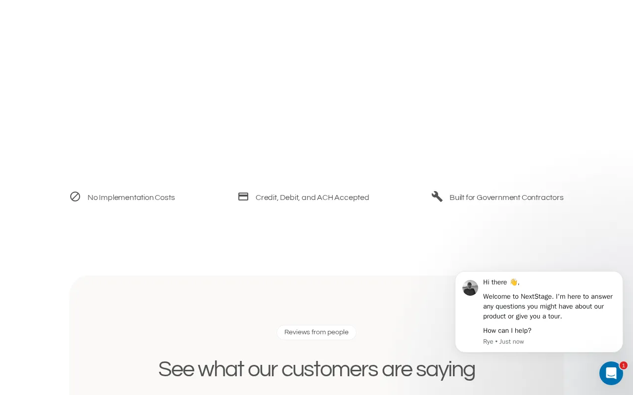 Nextstage — pricing page
