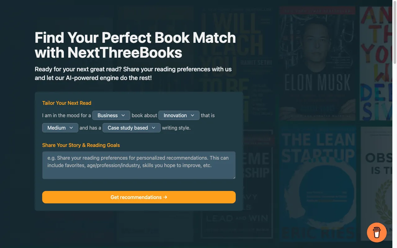 NextThreeBooks — preview screenshot