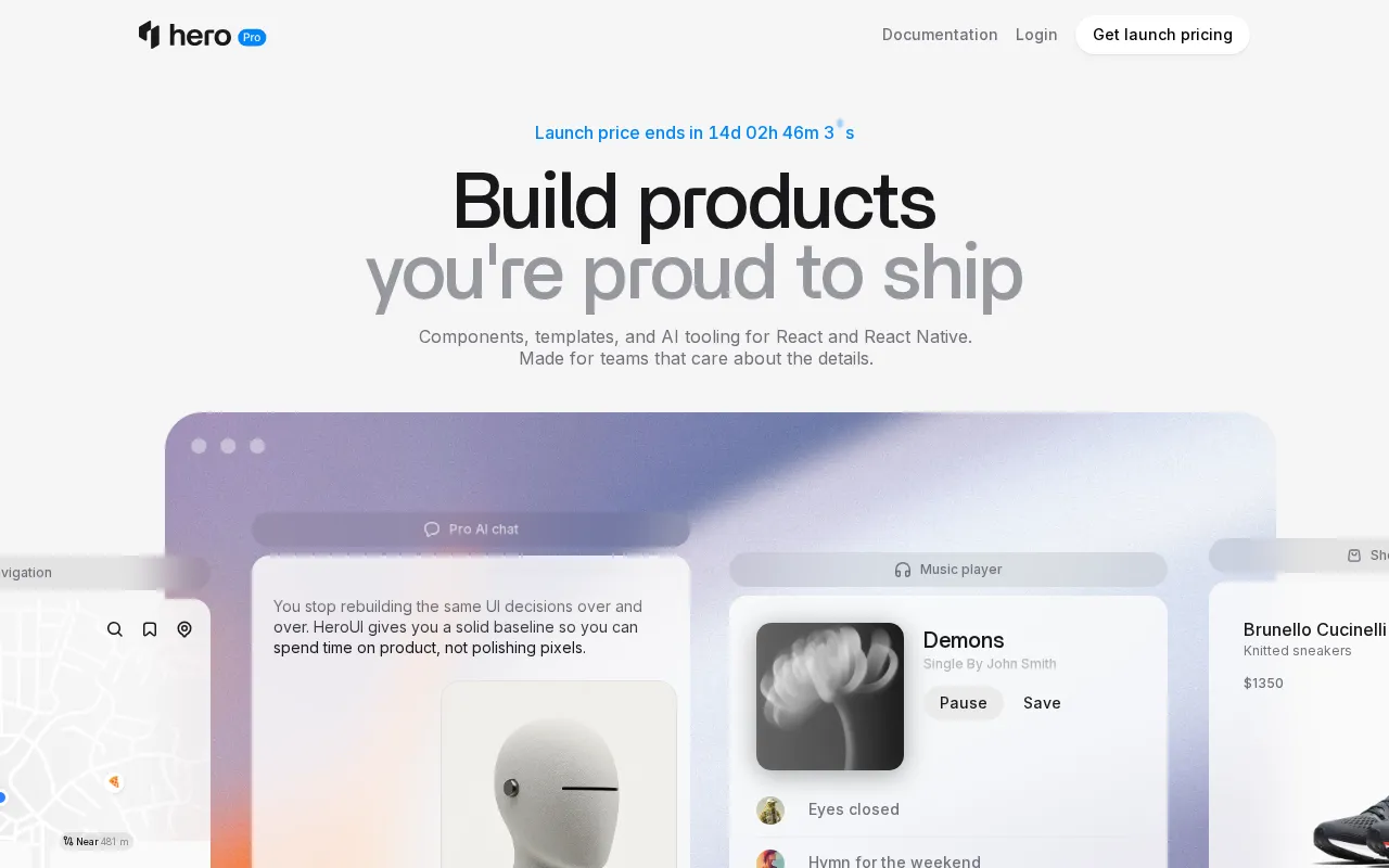 NextUI Pro — preview screenshot