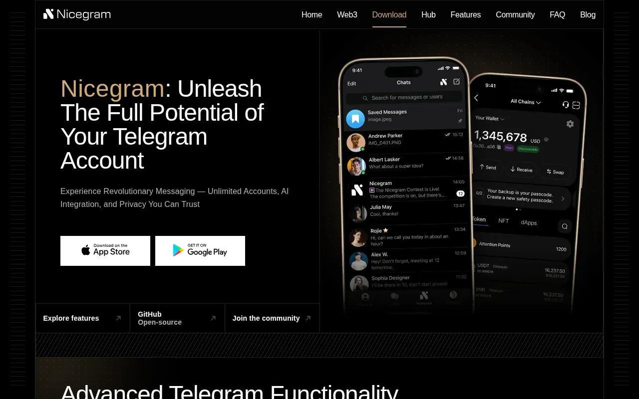 Nicegram — preview screenshot