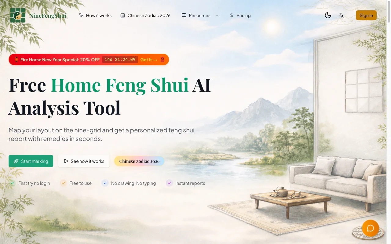 NineFengShui — preview screenshot