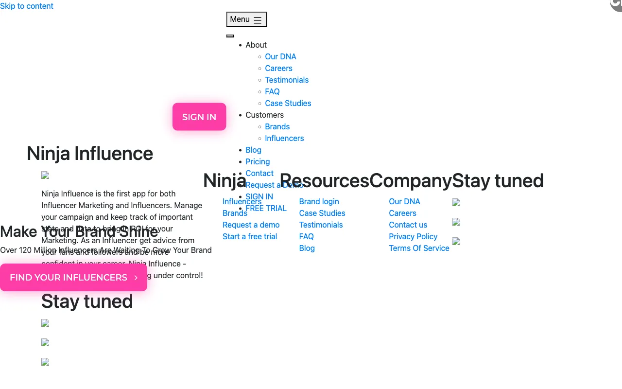 Ninja Influence — preview screenshot