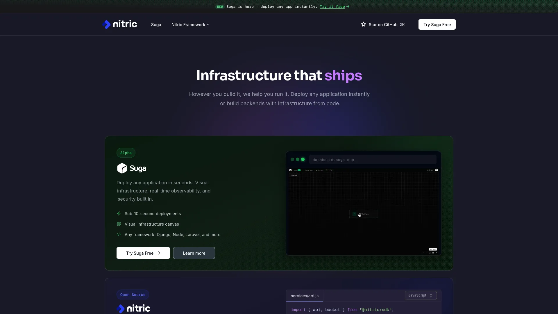 Nitric Deploy — preview screenshot