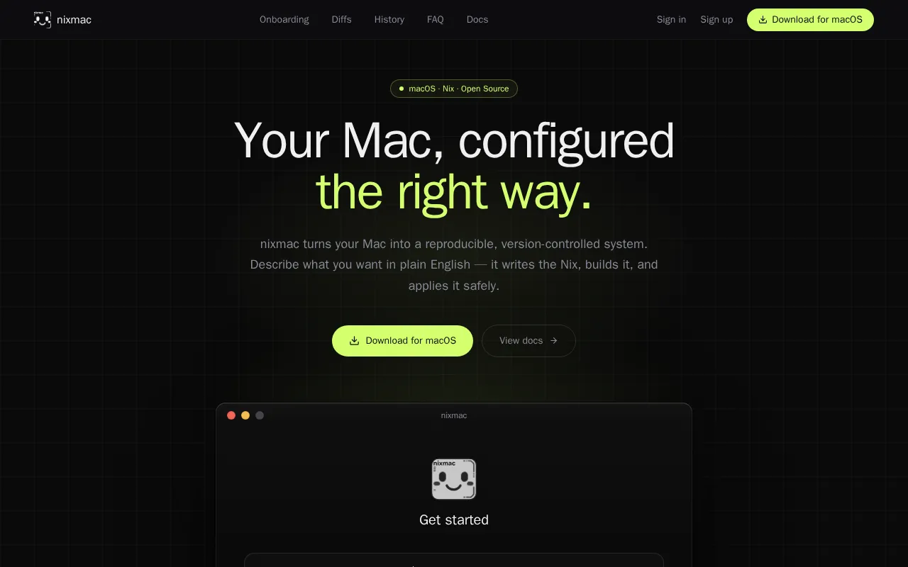 Nixmac — preview screenshot