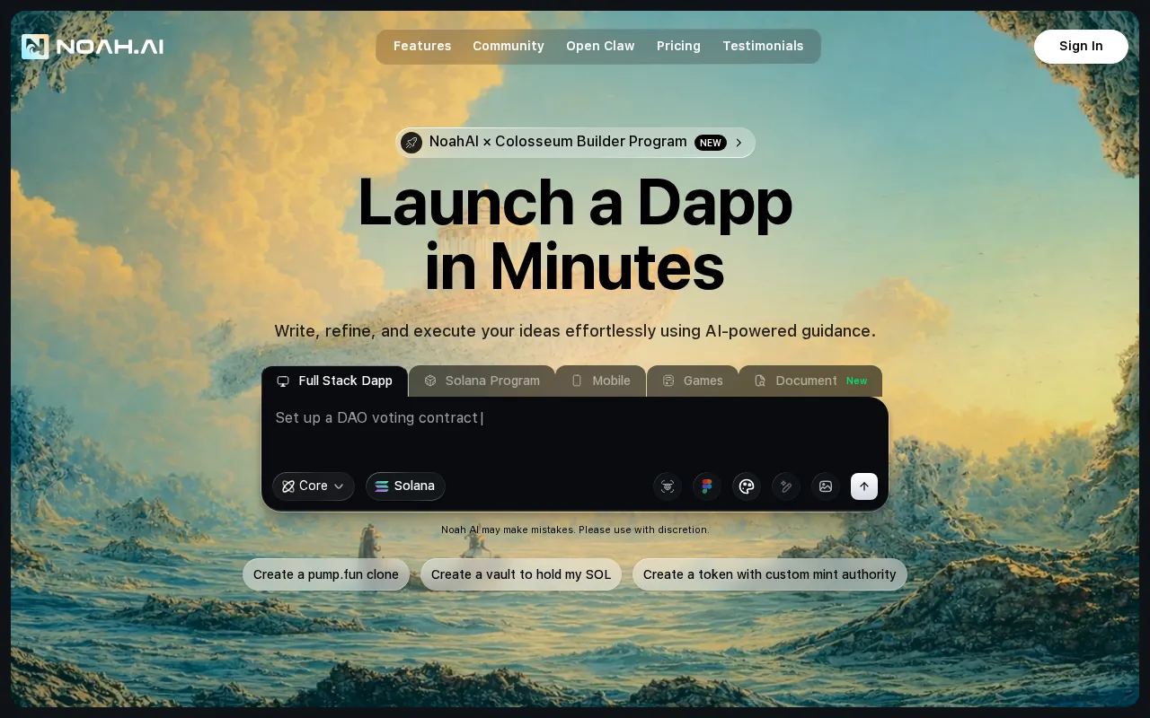 Noah AI — preview screenshot
