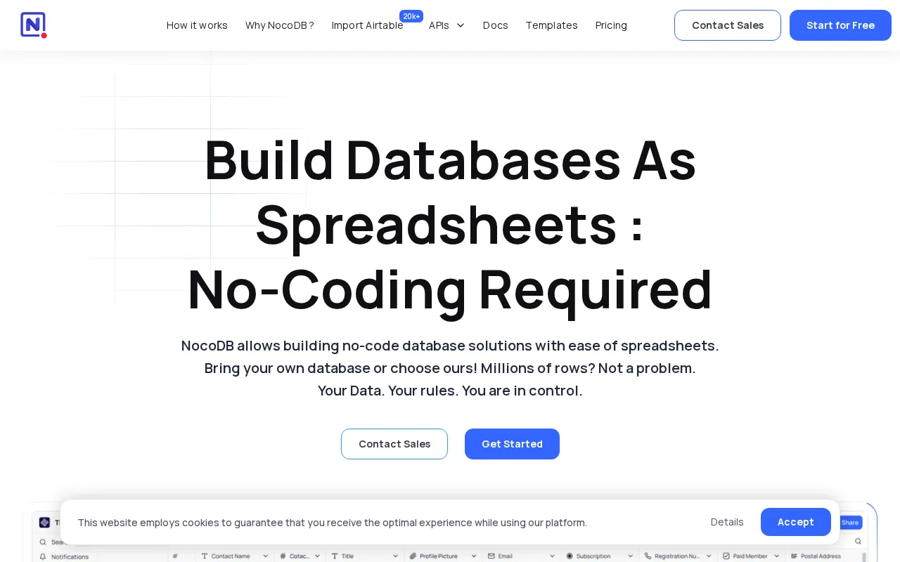 Nocodb — preview screenshot