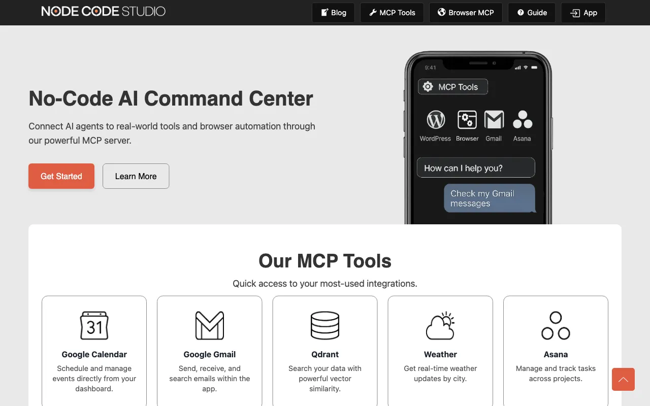 NodeCodeStudio — preview screenshot
