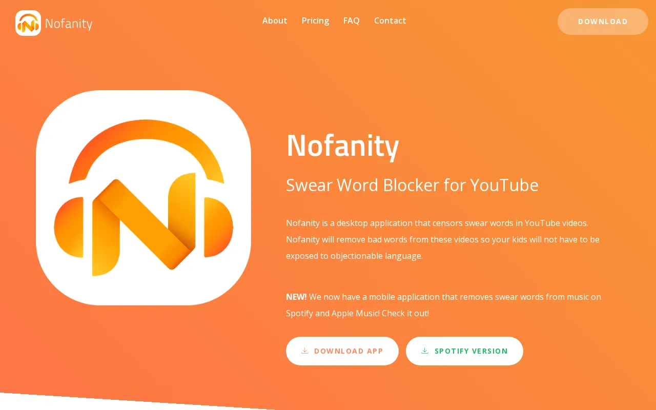 Nofanity — preview screenshot
