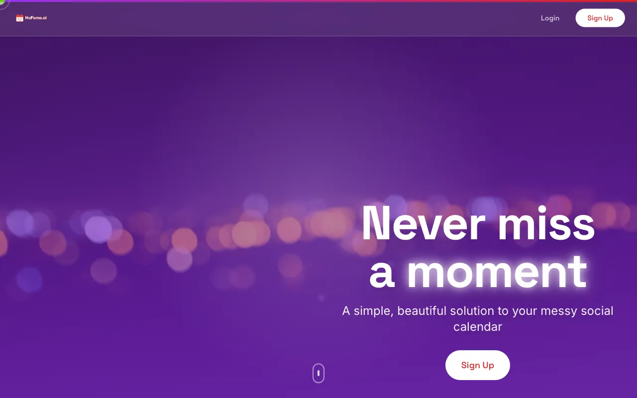 NoFOMO.AI — preview screenshot