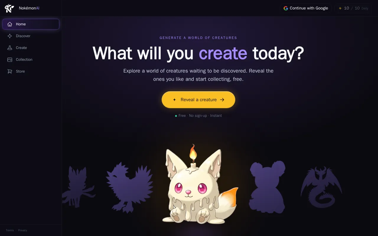 Nokemon — preview screenshot