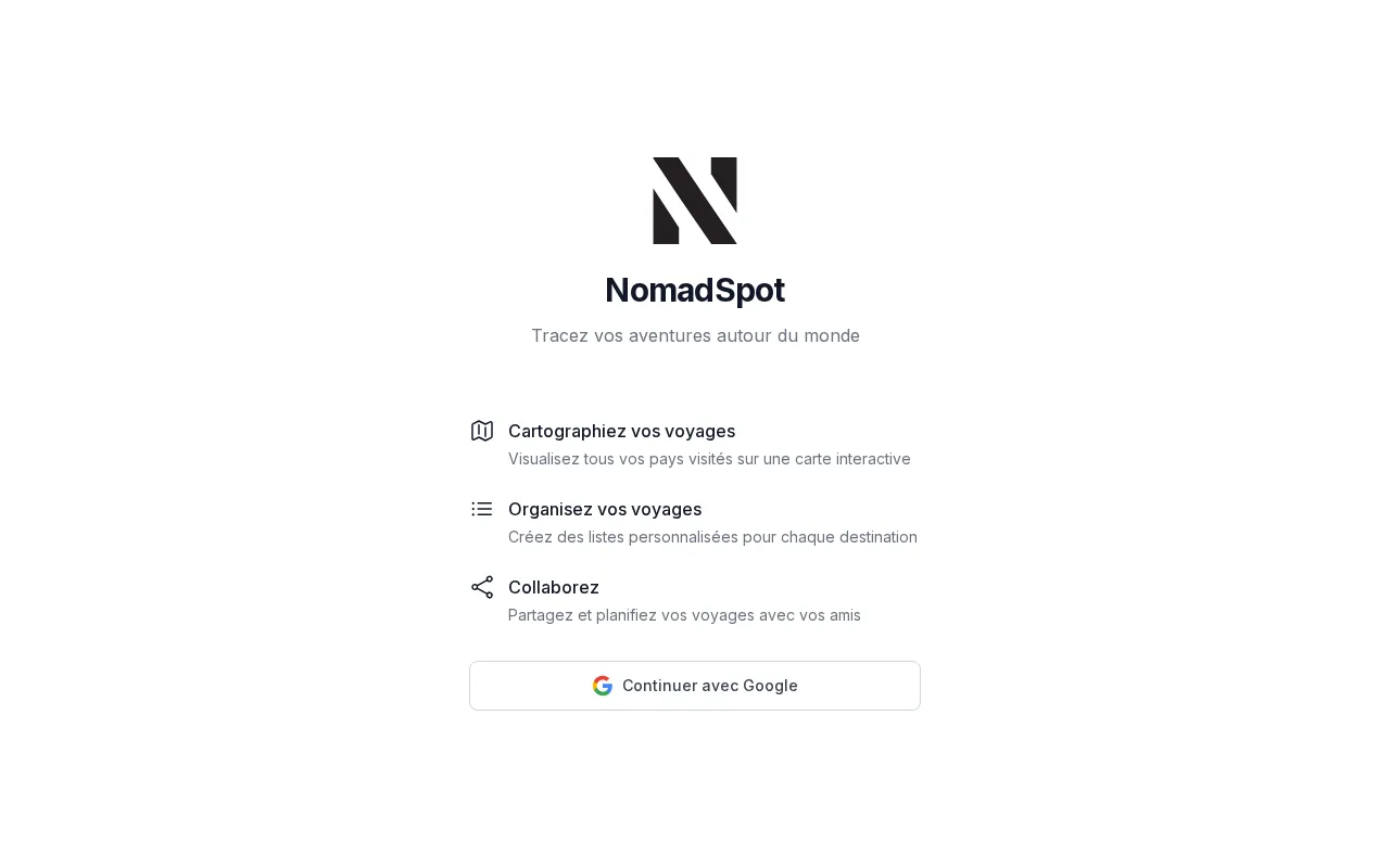Nomadspot — preview screenshot