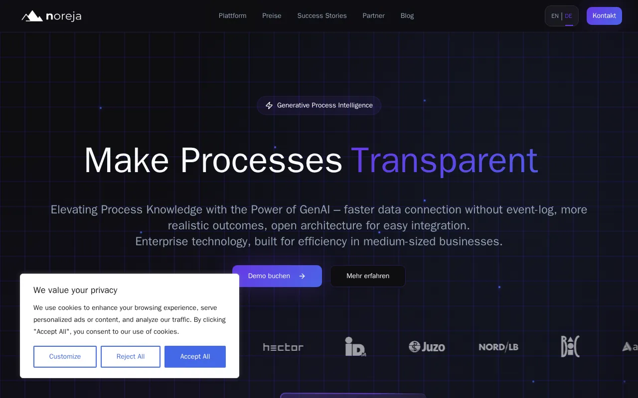 Noreja Process Intelligence — preview screenshot