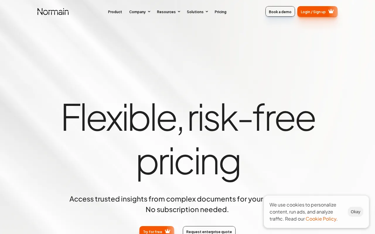 Normain — pricing page