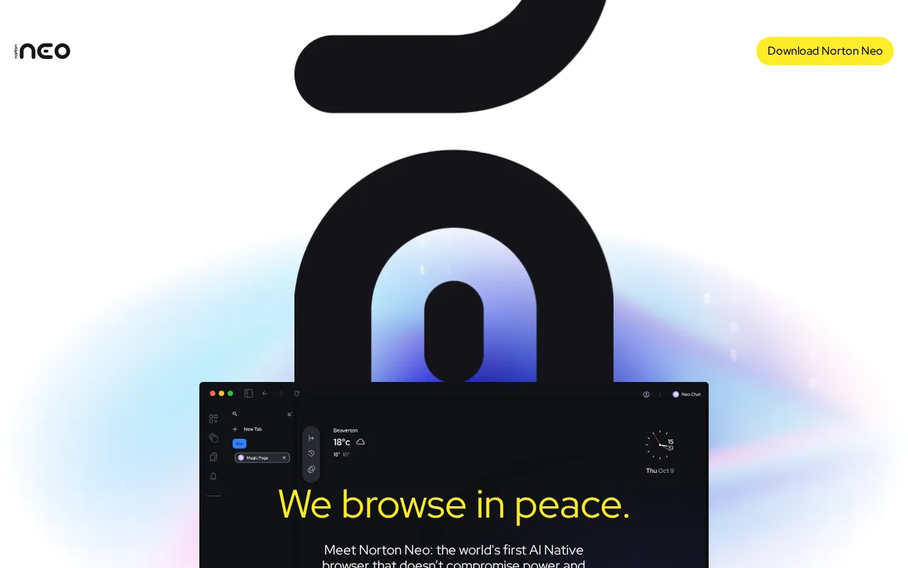 Norton Neo Browser — preview screenshot