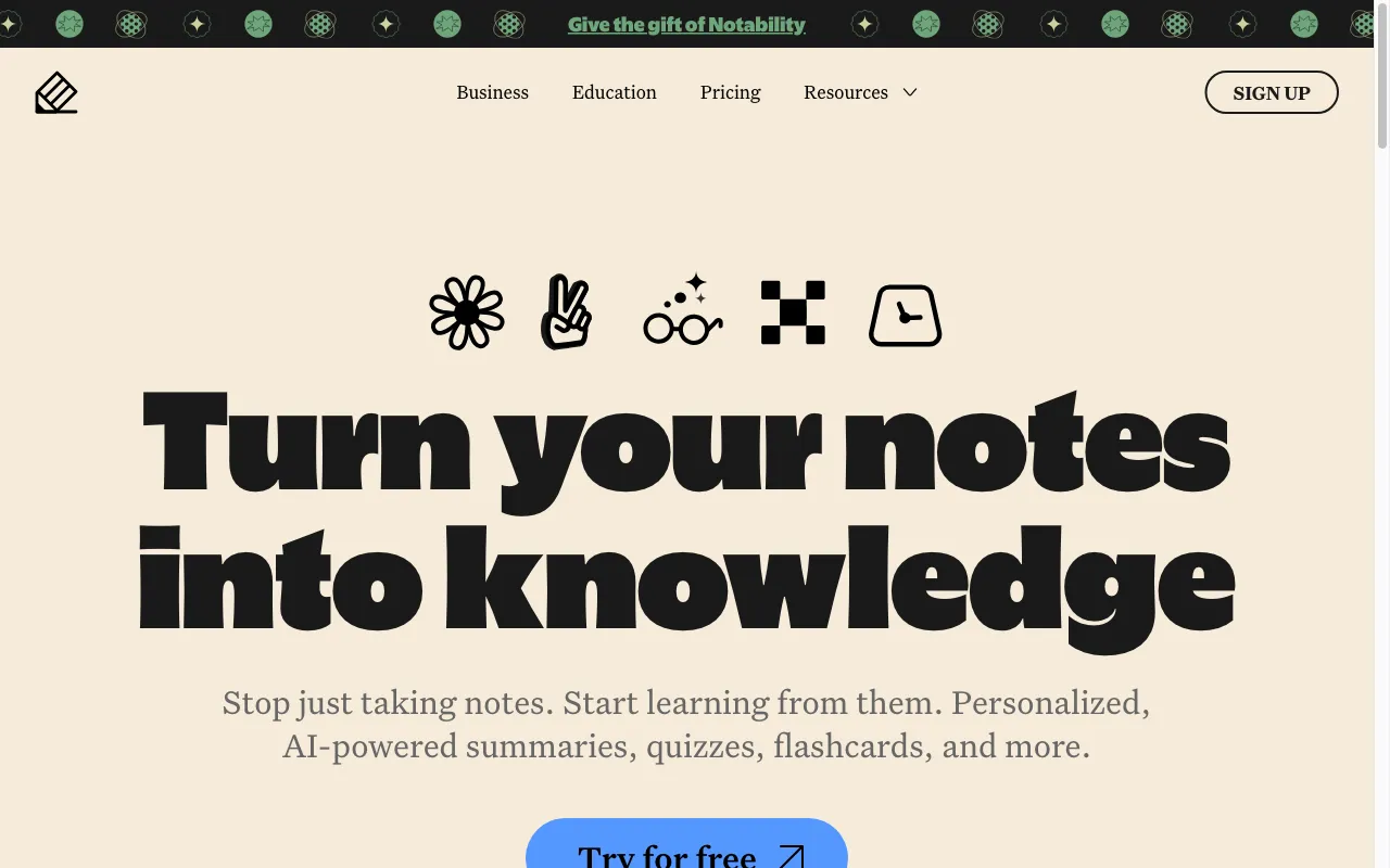 Notability — preview screenshot