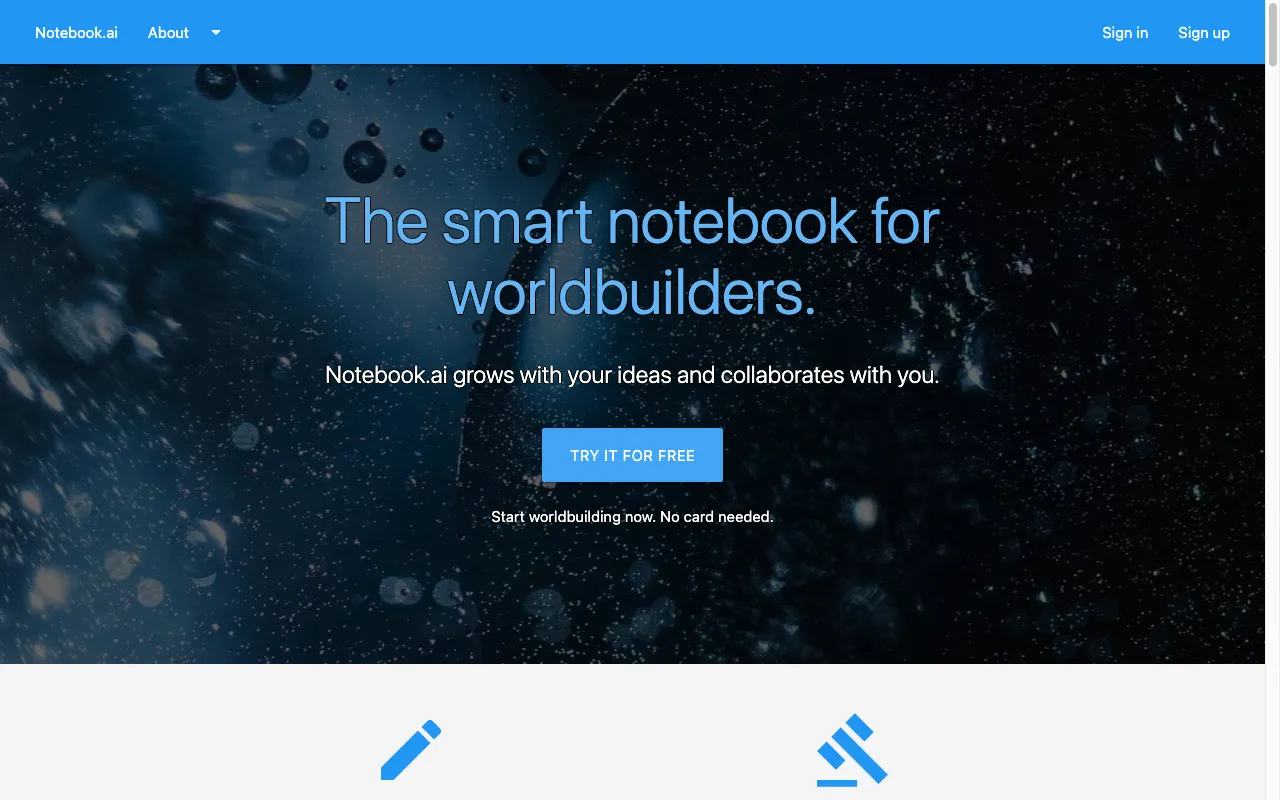 Notebook.ai — preview screenshot