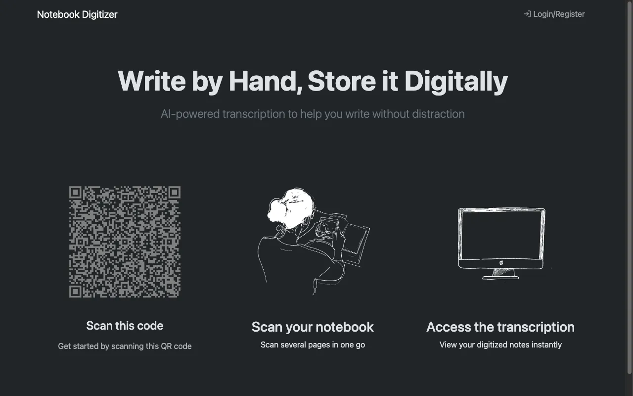 Notebook Digitizer — preview screenshot