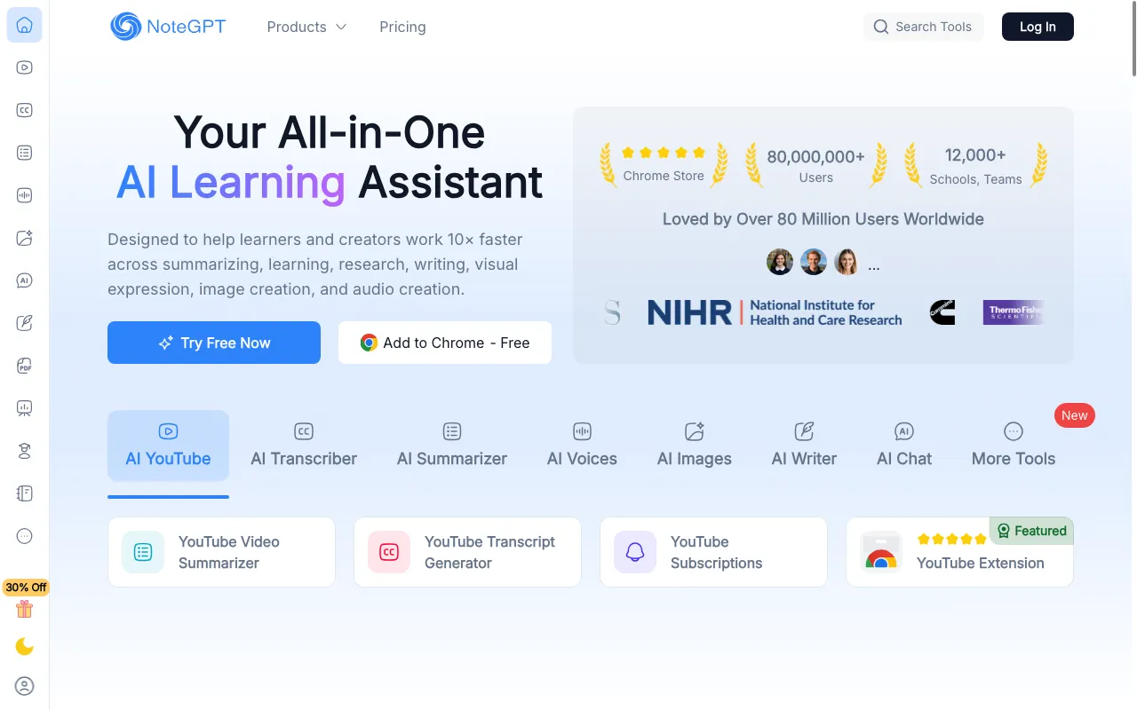 NoteGPT — preview screenshot