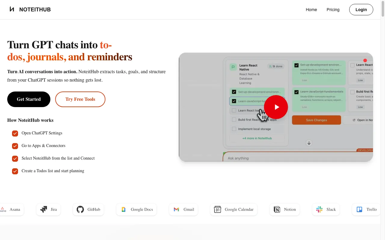 Noteithub — preview screenshot