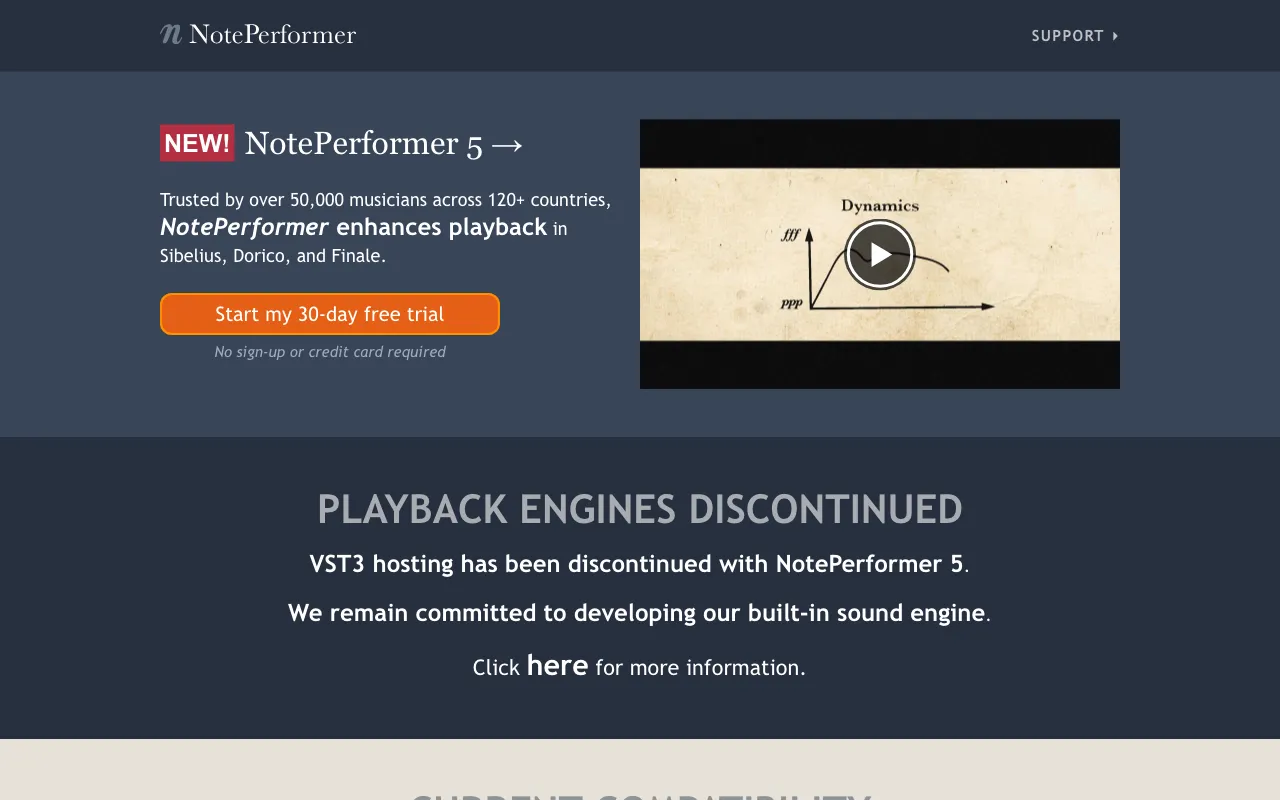 noteperformer.com — preview screenshot