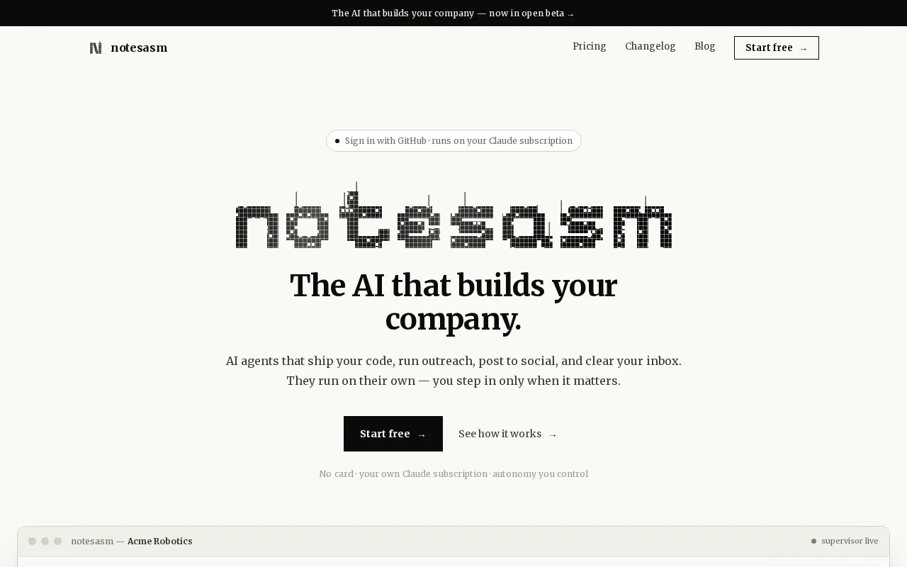 notes.asm — preview screenshot