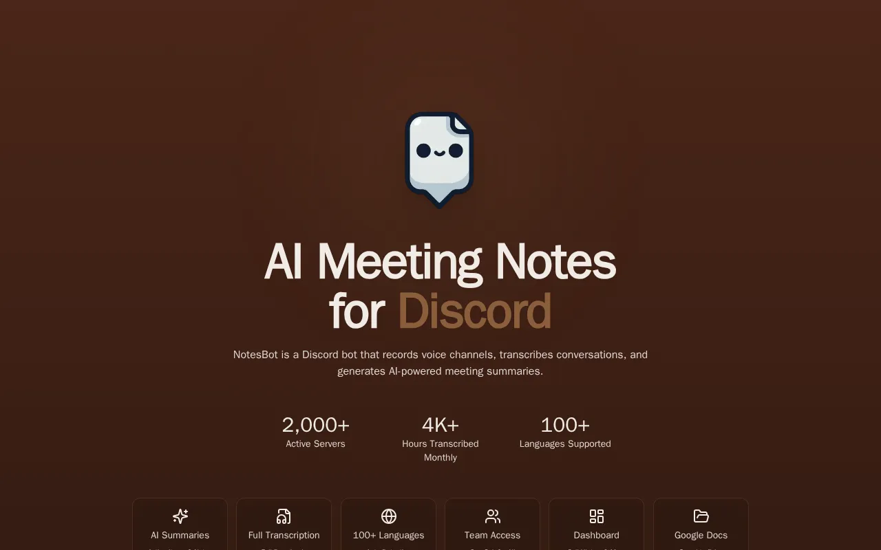 Discord NotesBot — preview screenshot