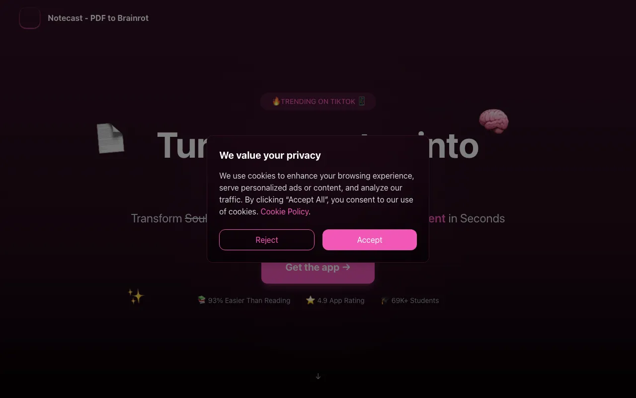 Notescast — preview screenshot