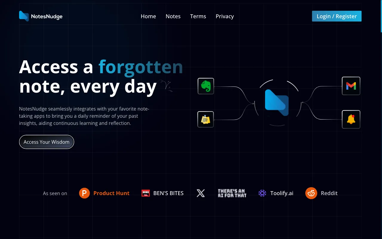 NotesNudge — preview screenshot