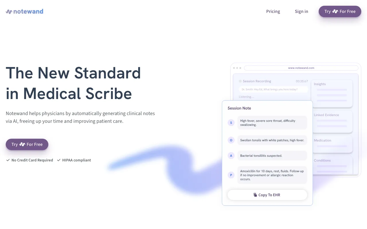 Notewand — preview screenshot