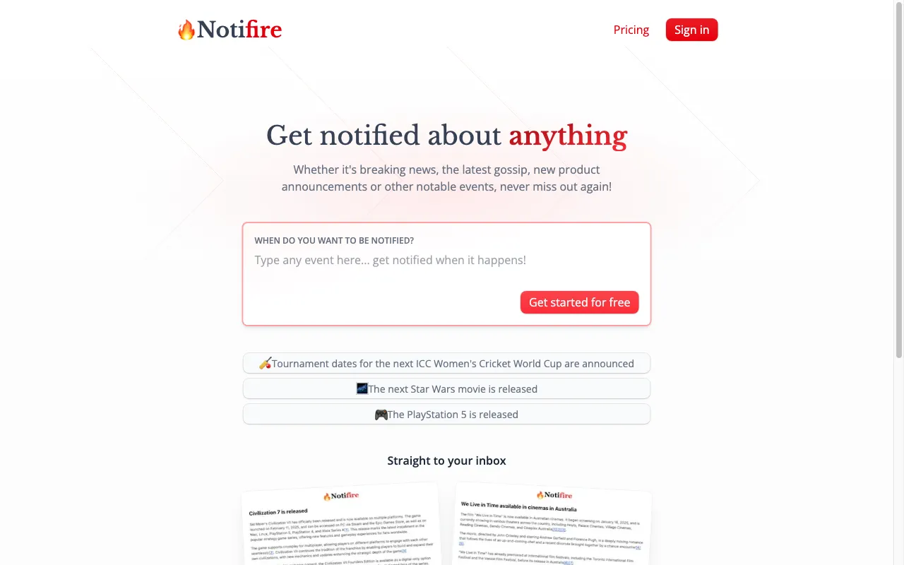 Notifire — preview screenshot
