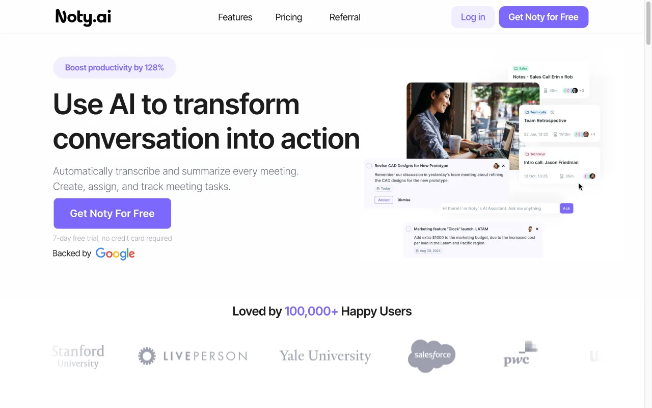 Noty.ai — preview screenshot