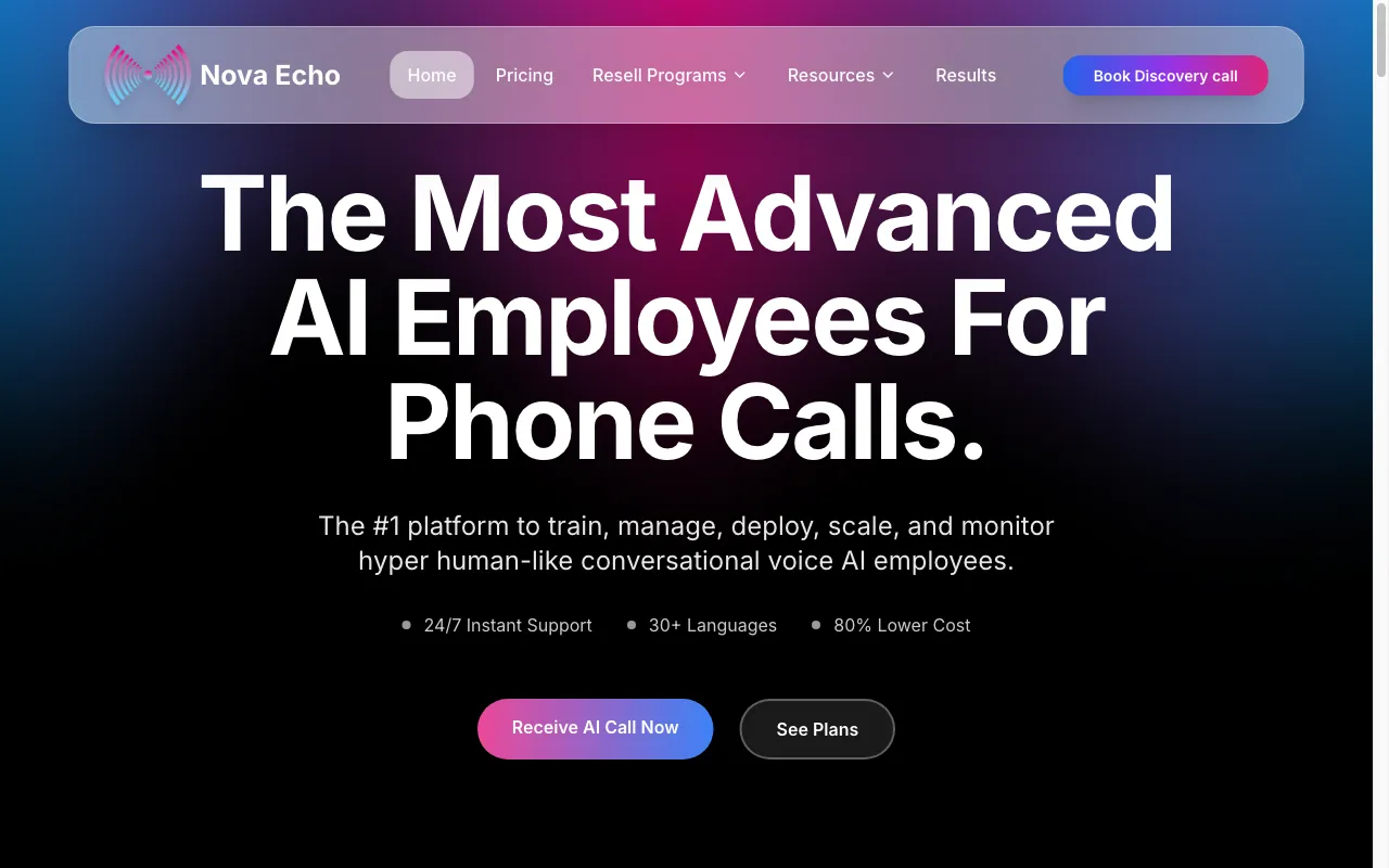 Nova Echo AI — preview screenshot