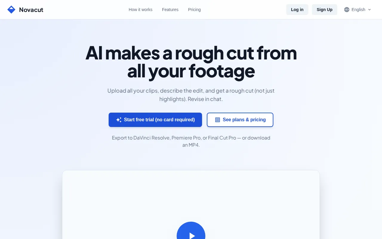 Novacut — preview screenshot