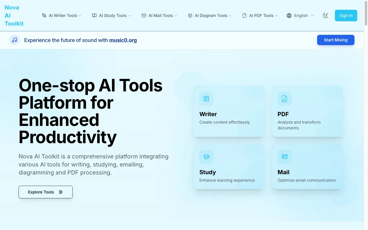 Nova AI Toolkit — preview screenshot