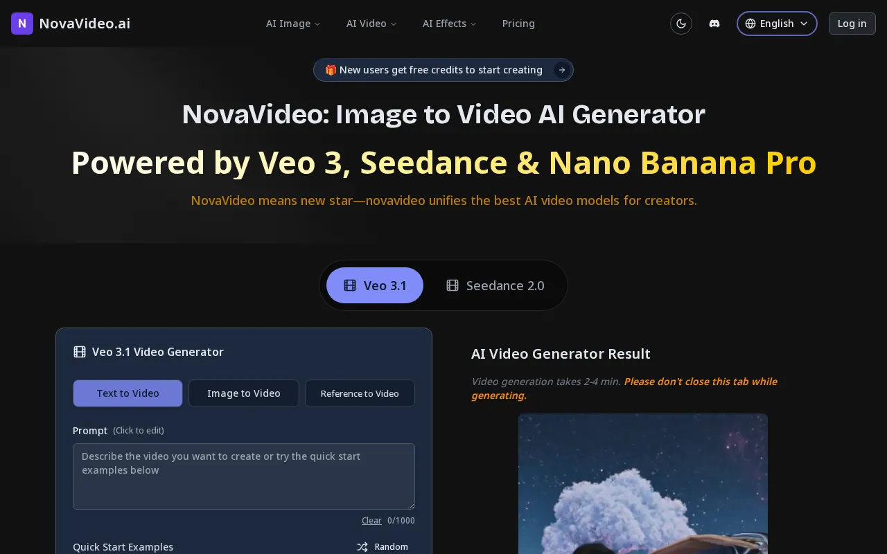 NovaVideo — preview screenshot