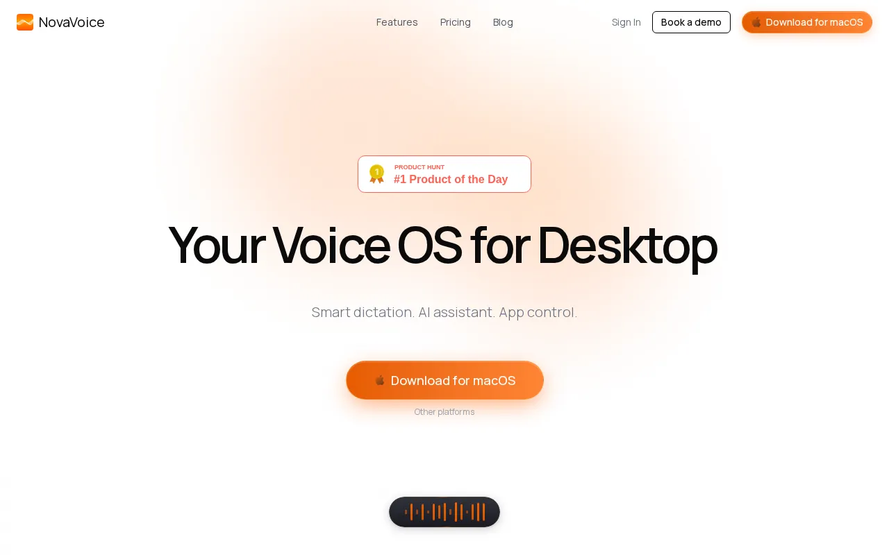 NovaVoice — preview screenshot