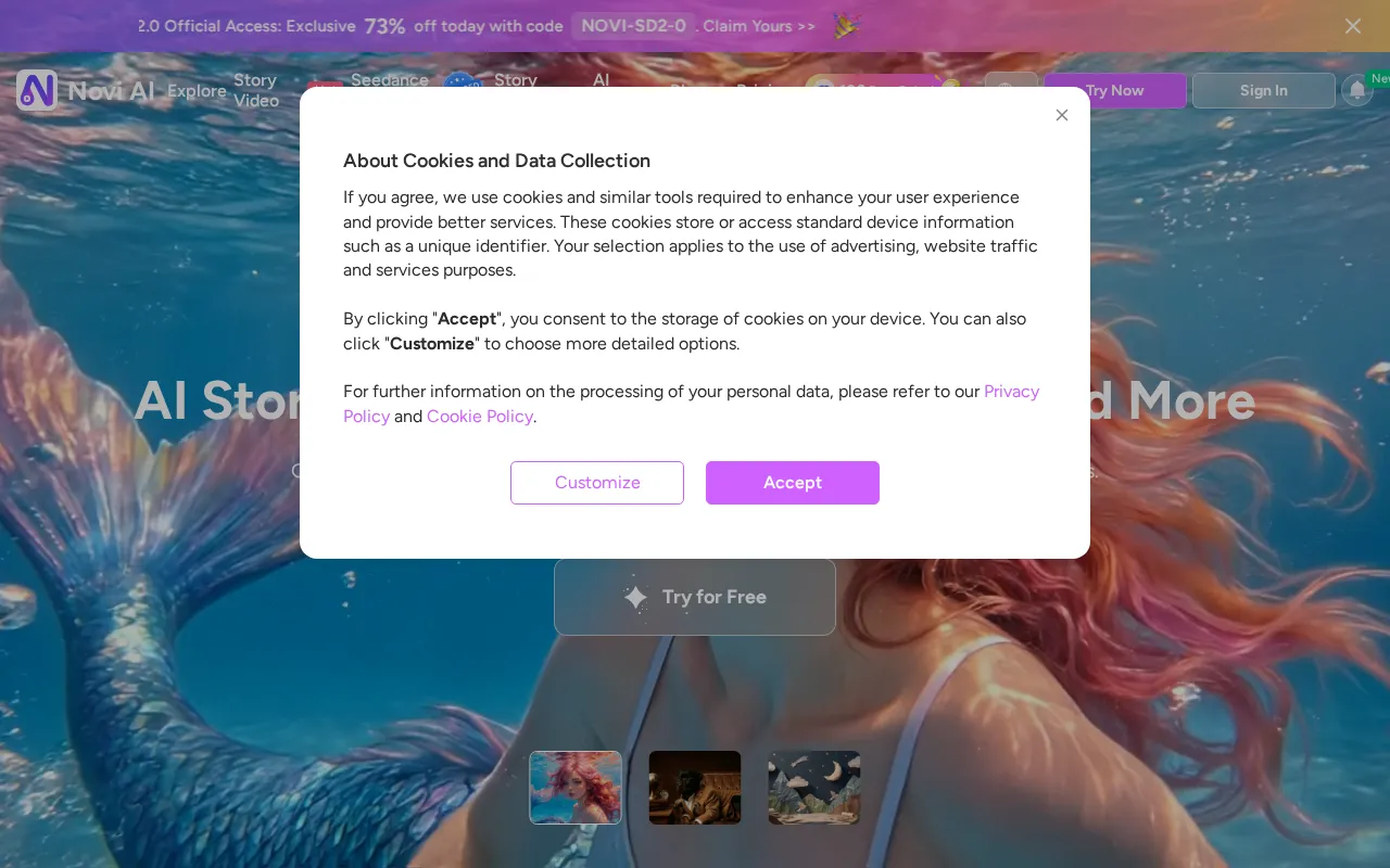 Novi AI — preview screenshot